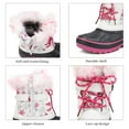thumbnail image 4 of DREAM PAIRS Toddler Winter Snow Boots Kid Boy Girl Sneakers Shoes Waterproof Kriver-3 White/Fuchsia Size 5, 4 of 8