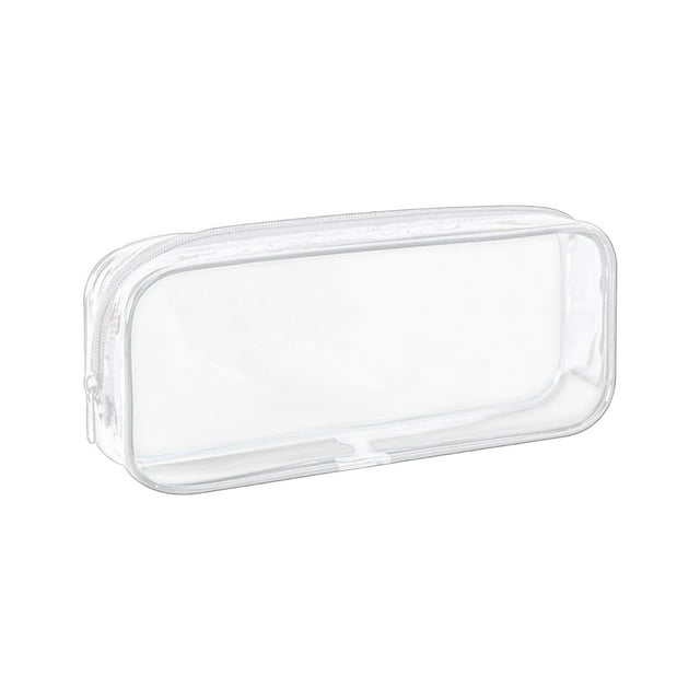Transparent PVC Pencil Case Large Capacity School Stationery Bag for Students Girls Boys Writing Tools Organizer