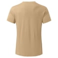thumbnail image 2 of BOBOGOJP T-shirt à Col Rond pour Hommes, Coupe Ajustée, Manches Courtes (Jaune, G), 2 of 5