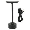 thumbnail image 1 of Cordless Table Lamp Rechargeable 2000mAh 3 Levels Brightness Portable USB C LED Metal Bedside Lamp Black, 1 of 6