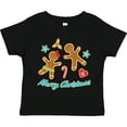thumbnail image 3 of Inktastic Merry Christmas with Gingerbread Cookies Boys or Girls Toddler T-Shirt, 3 of 5