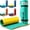 Green/Yellow, variant on SOWKT Lily Pad 9x6 ft Floating Mat for Lakes and Pools