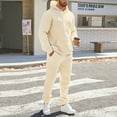 thumbnail image 6 of Men's Suits Sports Suit with Hooded Sweater and Tassel Pants for Autumn and Winter Leisure, 6 of 8