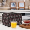 thumbnail image 6 of Honeii Skull and Red Roses Print 2 slice Toaster Cover, Two Slice Toaster Dust-proof Cover For Kitchen Small Appliance and Fingerprint Protection, 6 of 7