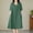Green, variant on Spring Dresses for Women 2026 Soft and Comfortable Solid Color Wedding Guest Dress Short Sleeve V Neck Formal Pleated Stretchy Loose Fit Summer Dresses for Women