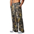 thumbnail image 6 of LTTVQM Leaf Print Camouflage Full Length Pants for Men 2026 Vacation Forest Camo Relaxed Fit Dual Side Pockets Lightweight Travel Wide Leg Pants Coffee S, 6 of 7