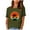 Army Green, variant on IROINNID Fashion Woman Basic Print Round-Neck Comfy Short Sleeve T-Shirt Loose Blouse Tops On Sale
