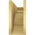 thumbnail image 4 of 10"W x 30"D x 20"H Classic Bryant Rough Cedar Woodgrain TimberThane Corbel, Primed Tan, 4 of 6