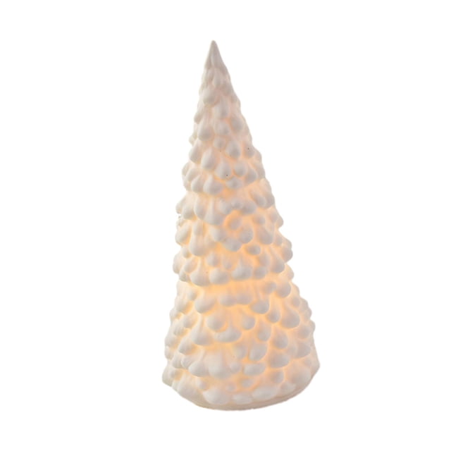 Figuritas navideñas de cerámica, escena de ciudad navideña, decoración navideña coleccionable con iluminación LED para sala de estar, fiesta, regalo , de Navidad árbol de Navidad Baoblaze Estatuilla de escritorio