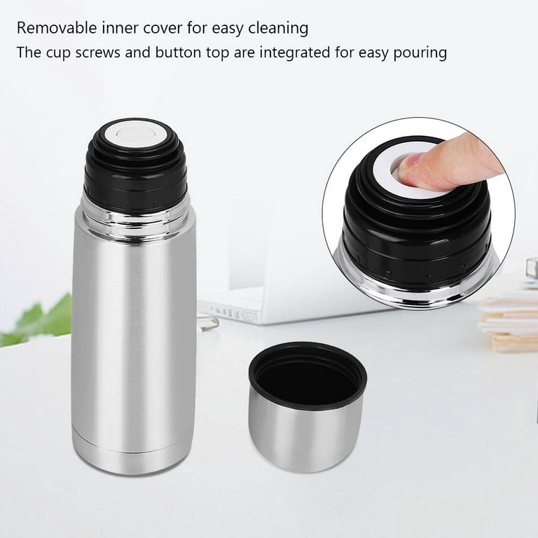 Thermos Bottles with Push Button for Hot and Cold Drink Travel Mug Water  Bottle Suitable for Drinking Coffee Tea Milk[500ML] 