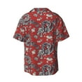 thumbnail image 2 of Easygdp Dragons2 Men's Casual Short-sleeved Shirt with Pocket and Button Suitable for Beach Vacation Leisure - 3X-Large, 2 of 7