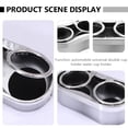 thumbnail image 2 of Miangastore Double Hole Auto Accessory Cup Holder Silver 2Pcs 6.4X3.1in, 2 of 8