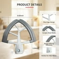 thumbnail image 3 of Flex Edge Beater for KitchenAid 4.5/5 Qt Tilt-Head Stand Mixer – Auto-Scrape Silicone Paddle, Dishwasher Safe, Flexible Silicone Edges Bowl Scraper For Kitchen Aid Accessories and Attachments (Grey), 3 of 7