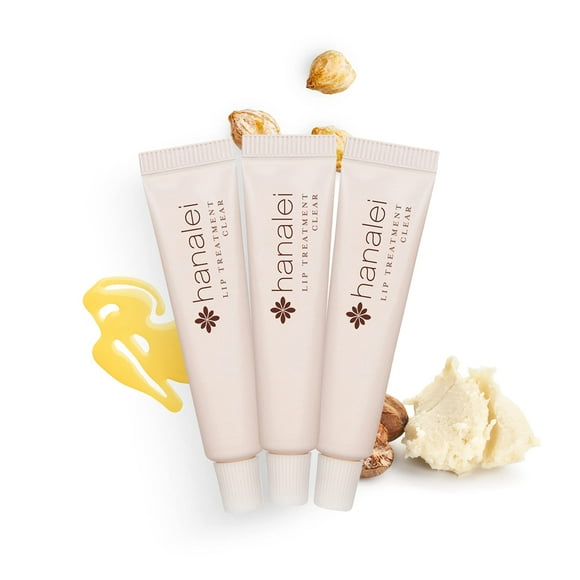 Tratamiento labial sin crueldad animal y sin parabenos para calmar los labios secos de Hanalei - Elaborado con aceite de kukui, manteca de karité y aceite de semilla de uva - Fabricado en EE. UU. - Pa