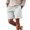 Light Ashy, variant on Mens Casual Cotton Linen Casual Elastic Waist Drawstring Lightweight Summer Beach Vacation Yoga Golf Shorts with Pockets Beige L