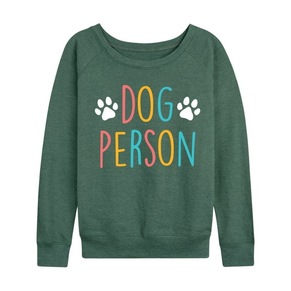 Instant Message - Dog Person - Women's French Terry Long Sleeve Shirt
