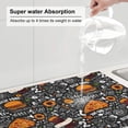 thumbnail image 5 of Honeii Fastfood 1 Print Kitchen Drying Mat Coffee Bar Mat Hide Stain Coffee Maker Mat for Countertops Coffee Pot Dish Drying Mat, 5 of 7