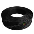 thumbnail image 2 of Phone Cable 300ft Rounded Black Roll (100m Long) 4x1/0.4 26 AWG Gauge Solid Wire -Round Telephone Cord Line Extension Bulk Rool Reel -compatible with RJ11 4P4C Crimp End Connector, 2 of 4