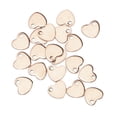 thumbnail image 2 of 20 piezas DIY colgante en forma de corazón colgante de acero inoxidable con agujero accesorio para hacer joyas (oro rosa 6,5 x 7 mm), 2 of 5