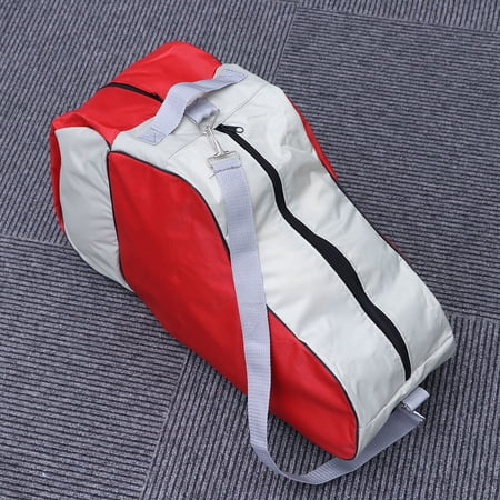 GOOHOCHY Skating Bag Roller Skate Bags Oxford Durable Roller Skating Carrying Bag Heavy Duty Skates Tote Bags with Adjustable Shoulder Strap (Red)