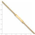thumbnail image 2 of 14k Yellow Gold Curb Name Bar Identification Id Bracelet, 2 of 6