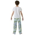 thumbnail image 5 of FORMRS Kids Pajama Pants with Pockets Size 6-8Y Boys Lounge Sleep Bottoms, Vibrant Hydrangeas Pattern, 5 of 8