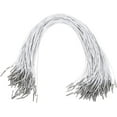 thumbnail image 1 of HUGFEGWE 50pcs Barbed Elastic Cords with Metal Ends White Stretch Loops for Masks Lanyard Loop Party Hats DIY Crafts Projects Rope Thread String Extender Strap for Badges Book Binding Signs CJ-87358, 1 of 9