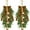Brown-20Inch, variant on AHeartcove 2 Pieces 20" Christmas Teardrop Swag for Front Door with Brown Bowknot and Lights Artificial Norfork Pine Needles Greenery Swags Wreaths for Christmas Indoor Outdoor Decorations