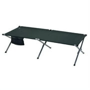 RIO Adventure One-Piece Military Style Camp Cot, Green