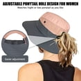 thumbnail image 3 of Roam Rider Sunhat with Ponytail Hole for Women,Foldable Packable Breathable Summer Caps,Beach Hats with Wide Brim for UV Protection,Ladies Outdoor Tribe Sun Hats for Hiking,Travel,Fishing,Gardening, 3 of 8