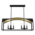 thumbnail image 2 of Hunter - Dukestown 8-light Natural Black Iron, Extra Large Chandelier, Dimmable, Formal Style, Linear Shaped, for Bedrooms, Dining, Living Rooms - 19731, 2 of 9