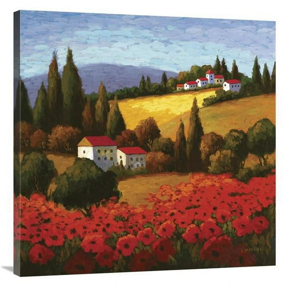 Global Gallery GCS-125969-3636-142 36 x 36 in. Tuscan Poppies Art Print - Parrocel
