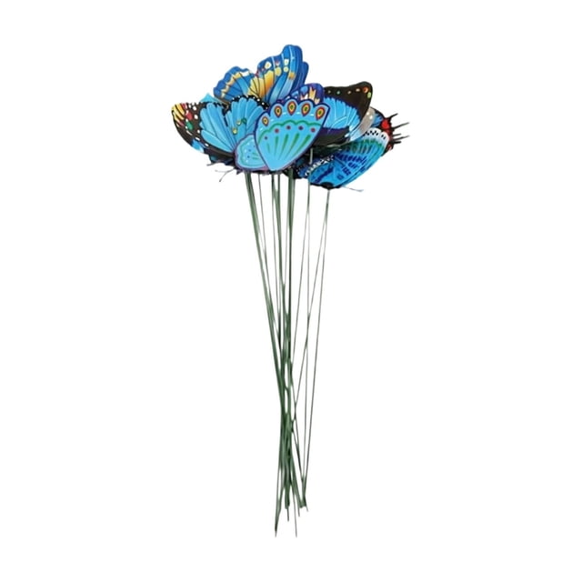 Simulated Butterfly Ornament, Handmade Garden Decoration Insert, Spring Floral Arrangement Forest Party Decor