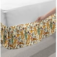 thumbnail image 2 of Circus Bed Skirt, Vintage Clown and the Wand Doing a Trick Doodle Style Design Funny Design, Elastic Bedskirt Dust Ruffle Wrap Around for Bedding Decor, 4 Sizes, Multicolor, by Ambesonne, 2 of 2
