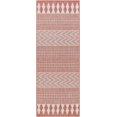 thumbnail image 2 of Mark&Day Outdoor Rugs, 3x7 St George Global Indoor/Outdoor Dark Coral/Cream Runner Area Rug, Non Shedding Pink Carpet for Patio, Porch, Deck, Bedroom, Living Room or Kitchen (2'7" x 7'3" Runner), 2 of 5
