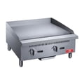 thumbnail image 6 of 24 in. Natural Gas Two Burner Commercial Stainless Steel Griddle 60000 BTU/H, 6 of 7