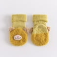 thumbnail image 2 of Odeerbi Baby Toddler Socks Childrens Socks Winter Warm Thickened Floor Socks Non-slip Dispensing Socks Yellow, 2 of 4