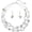 NK_10370_White, variant on 2 Strand Statement Choker Shell Necklace and Earring Set for Women Gift