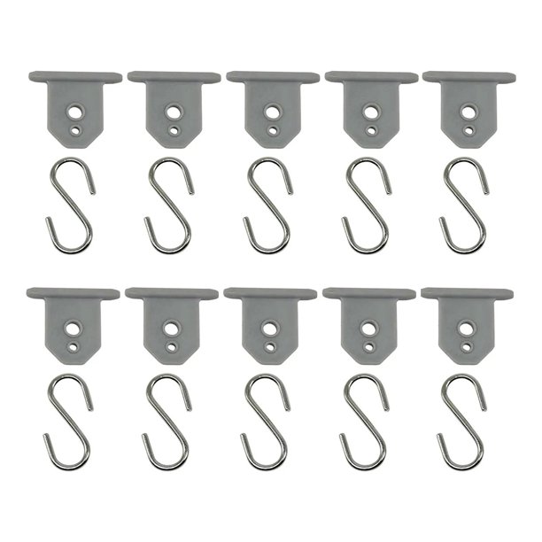 10pcs RV Toldo Toldos en Forma Party Hangers para Camping (gris)