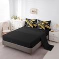 thumbnail image 3 of Erosebridal Sports Theme Bedding Full Size 7pcs, Bedroom Decor, Black, Pittsburgh, 3 of 5