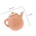 thumbnail image 2 of FENGGUIQU 1 Set Children Simulation Tea Set Chocolate Color Wooden for Toddlers in Self-care Ability Training, 2 of 5