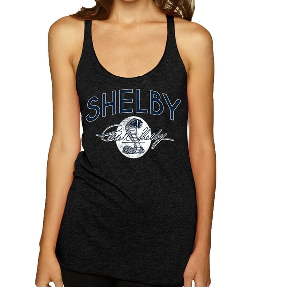 Wild Bobby Ford Shelby Retro Cobra Logo Women Tri-Blend Racerback Tank Top