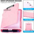 thumbnail image 3 of Clipboard with Storage, Large Capacity Nursing Clipboards with Low Profile Clip, Heavy Duty Plastic Storage 8.5x11 Clip Board with Pen Holder, Side-Opening, A4 Organization Box for Writing, 3 of 9