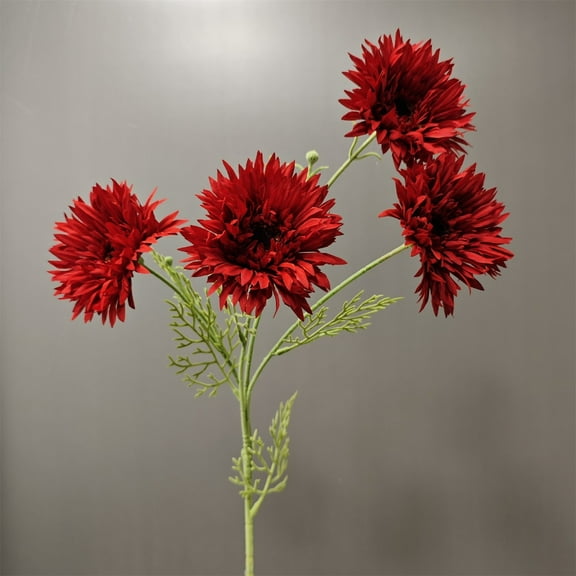 Artificial Flowers,Gerbera Flowers Artificial Stems 6 Colors Realistic Flower For Home Decor Indoor Tables Bathroom Vase Multi Color