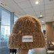 thumbnail image 1 of Gorro de lana para mujer, de invierno, tejido a rayas, con aspecto de cara, de felpa, cálido, grueso, con gran circunferencia de la cabeza, protección para las orejas, gorro de pelo, 1 of 4