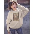 thumbnail image 2 of Portrait In Bloom Ii Sweatshirt Women -Annie Warren Designs, Female Large, 2 of 4