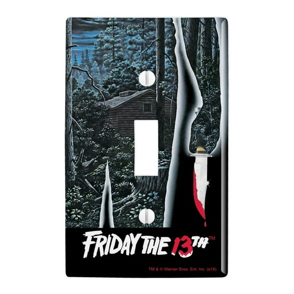 Friday the 13th Poster Plastic Wall Decor Toggle Light Switch Plate Cover