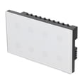 thumbnail image 3 of Interruptor de luz táctil de 8 entradas, panel de interruptor de pared inalámbrico WiFi inteligente compatible con Google Home, CA 100-240 V, 3 of 14