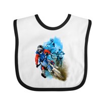Inktastic Motocross Boys Baby Bib