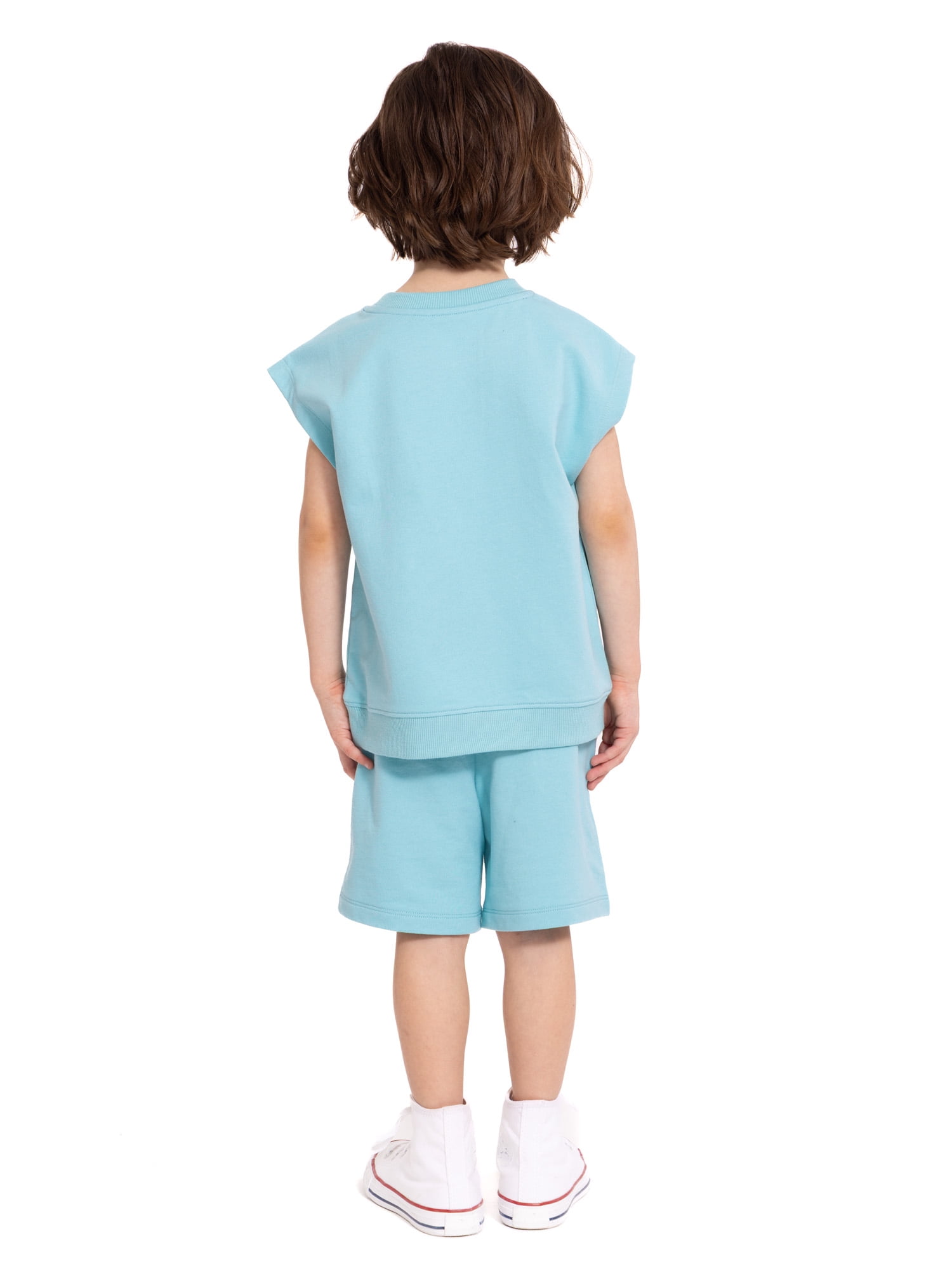 Wonder Nation Toddler Boys Sleeveless Graphic Tank Top and Matching Shorts Set, Sizes 12M-5T